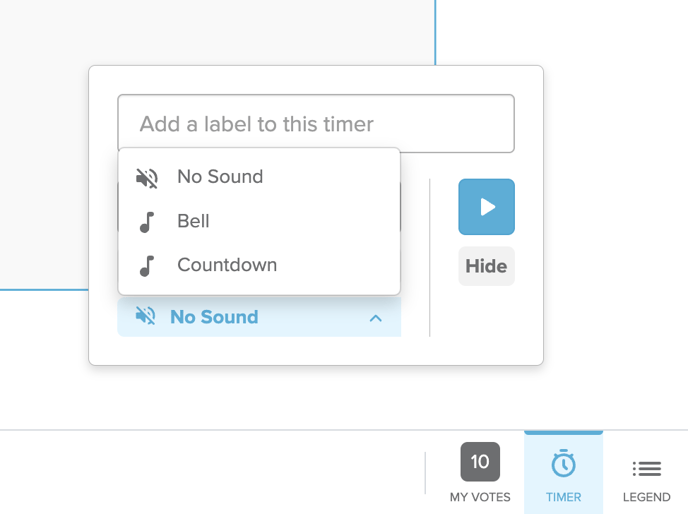 New Timer Sounds Dropdown