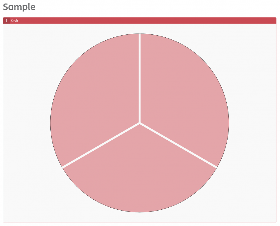 3 section circle