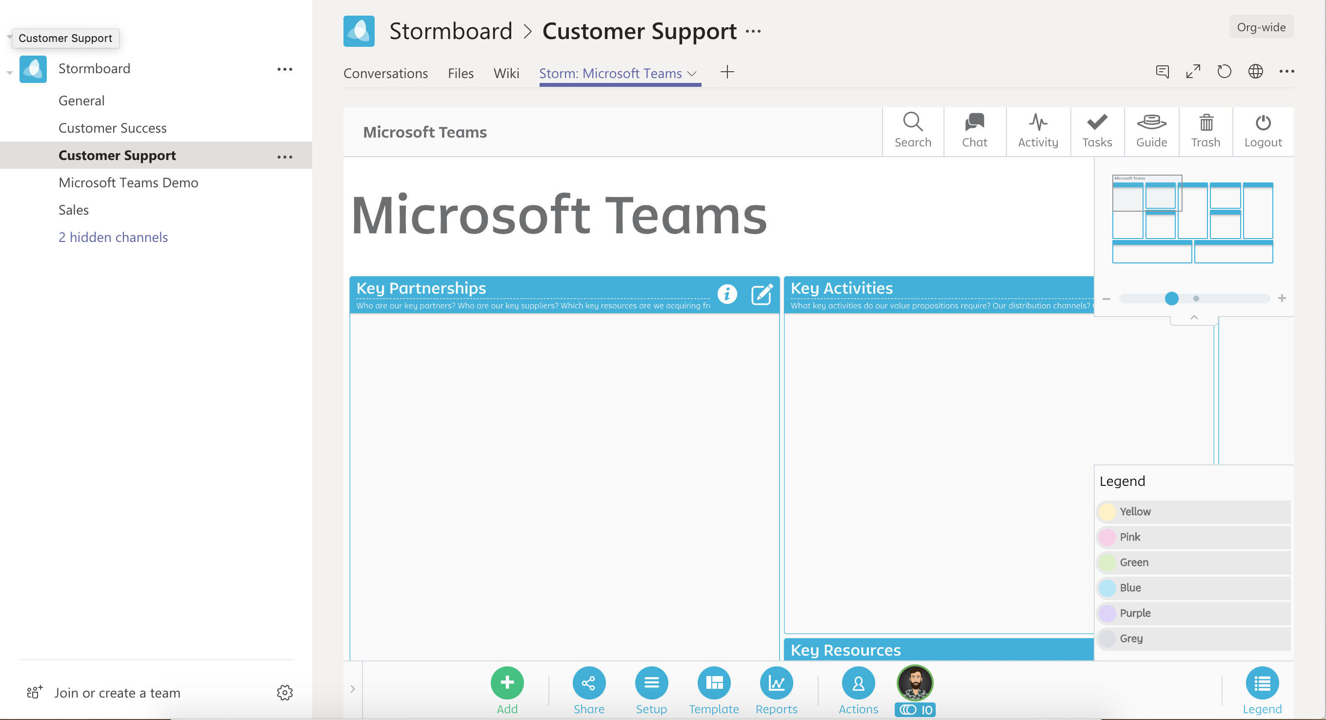 A storm opened within Microsoft Teams