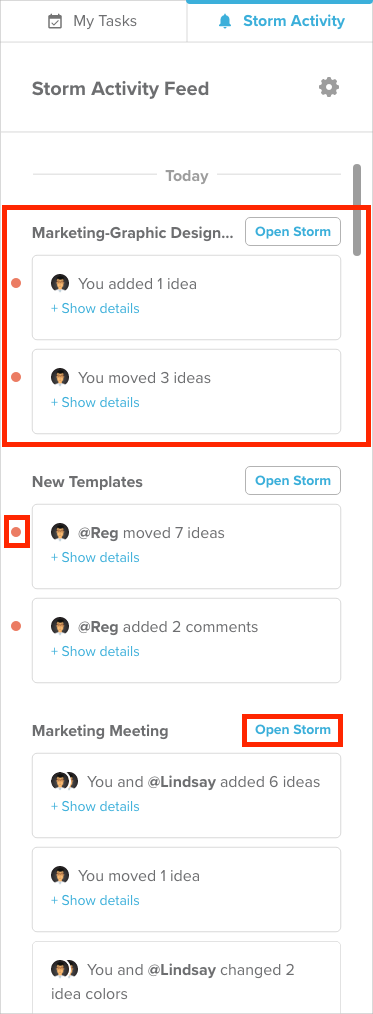 How to monitor and review activity in a Storm