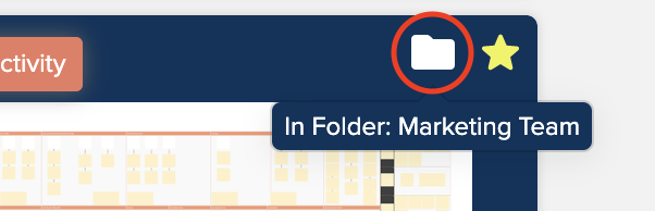 Folder location indicator