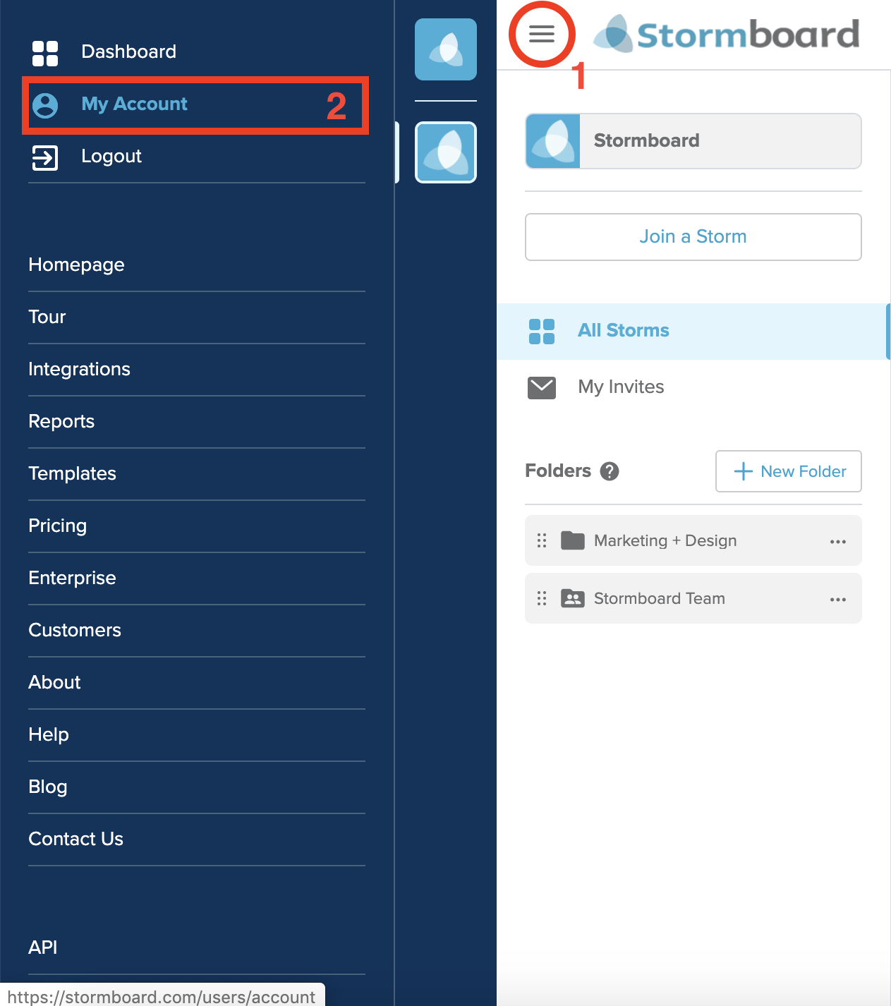 Stormboard Dashboard