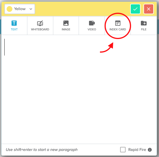 How to add multiple stickies to an Index Card/Substorm