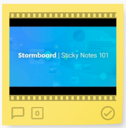 Example of a video sticky
