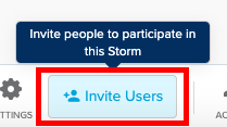 Secondary invite users option in-Storm