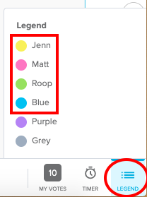 Stormboard color legend