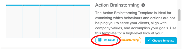 Action Brainstorming template guide