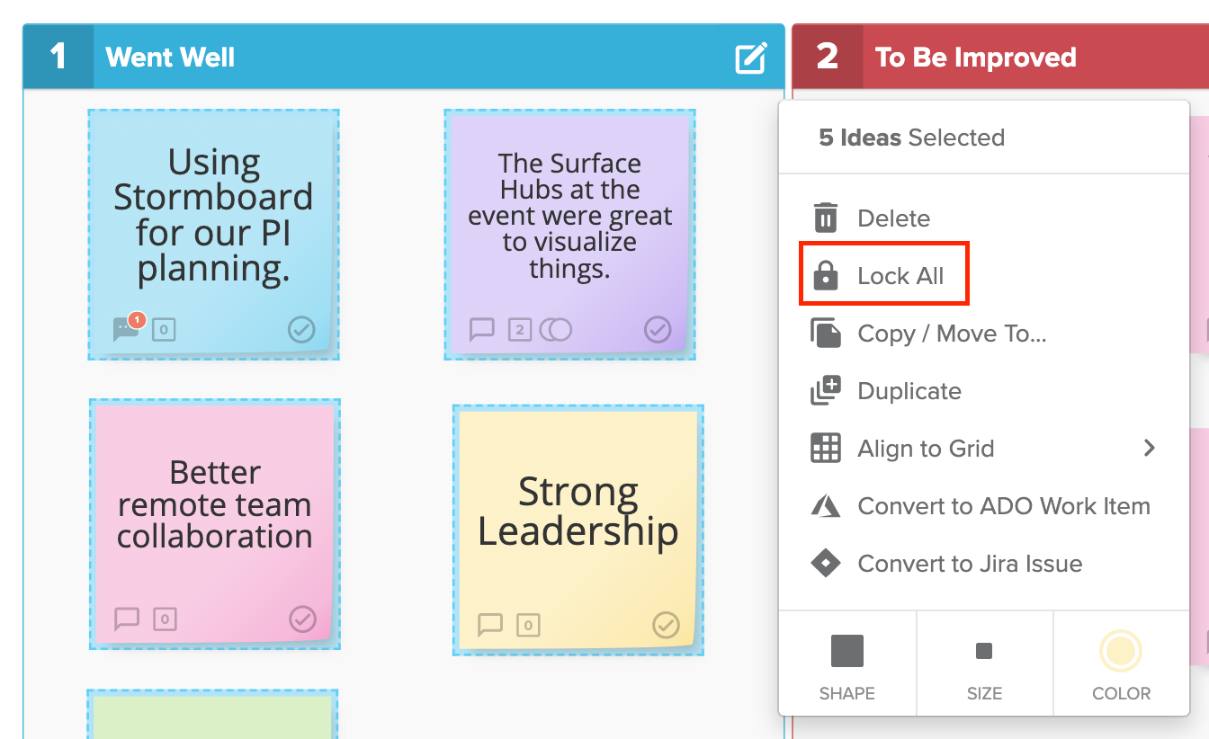 How to add multiple stickies to an Index Card/Substorm