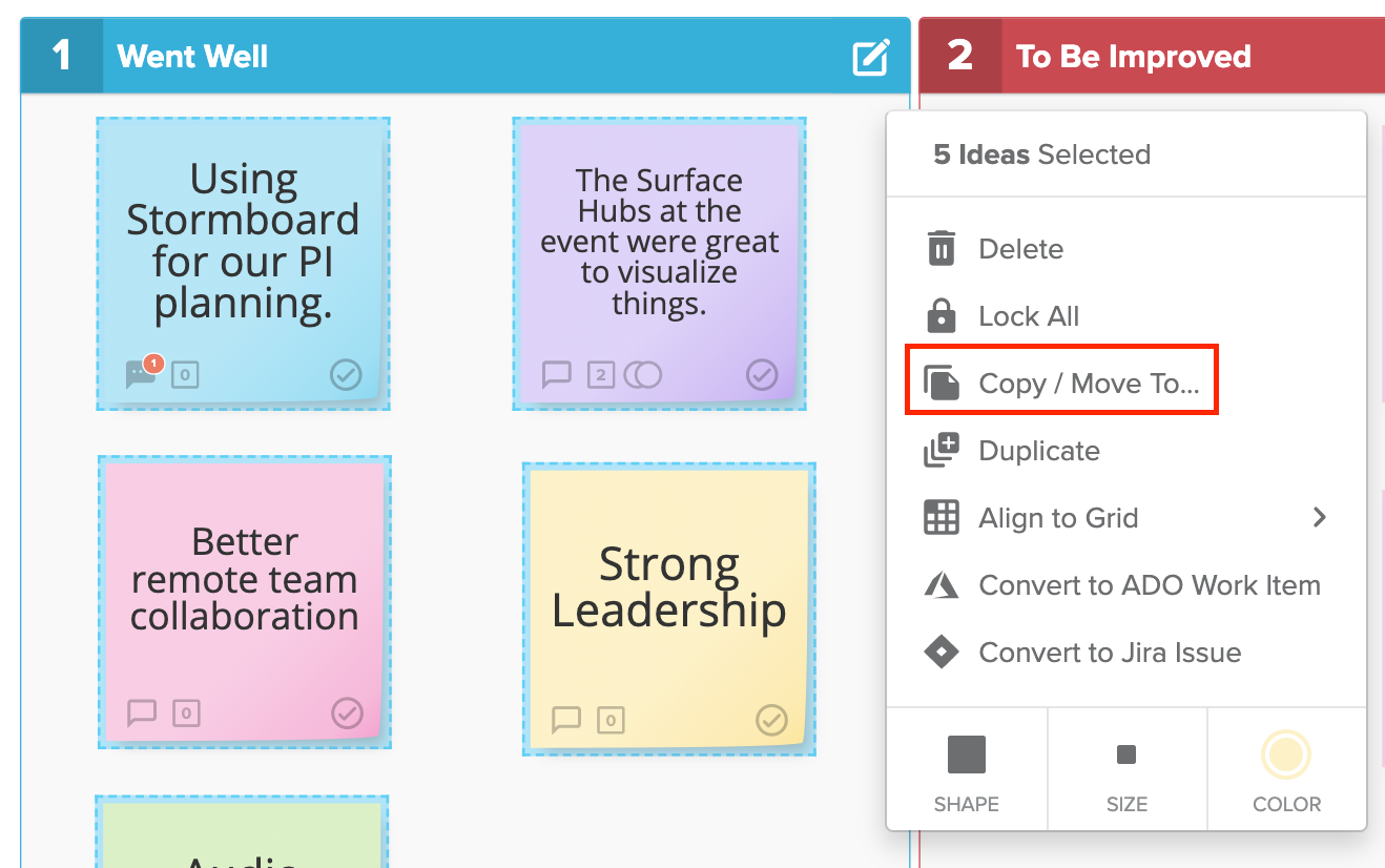 How to add multiple stickies to an Index Card/Substorm