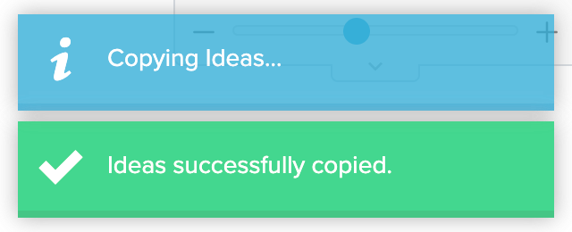 Verification of successfully copied ideas