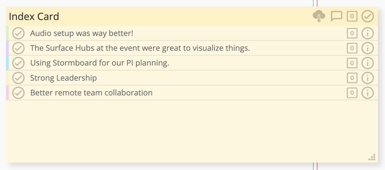 How to add multiple stickies to an Index Card/Substorm