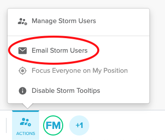 How to email storm users