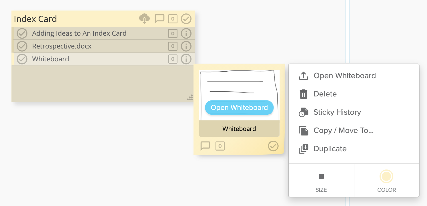 How to add multiple stickies to an Index Card/Substorm