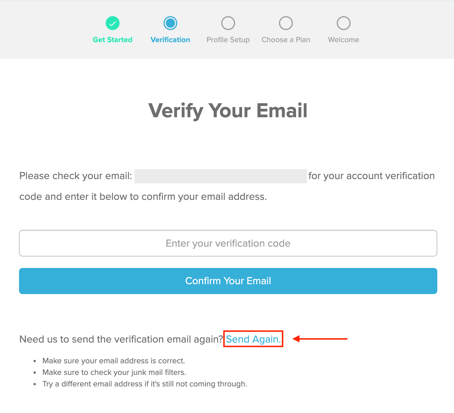 how to verify your  account in  studio