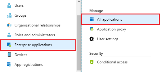 assigning the Azure AD test user