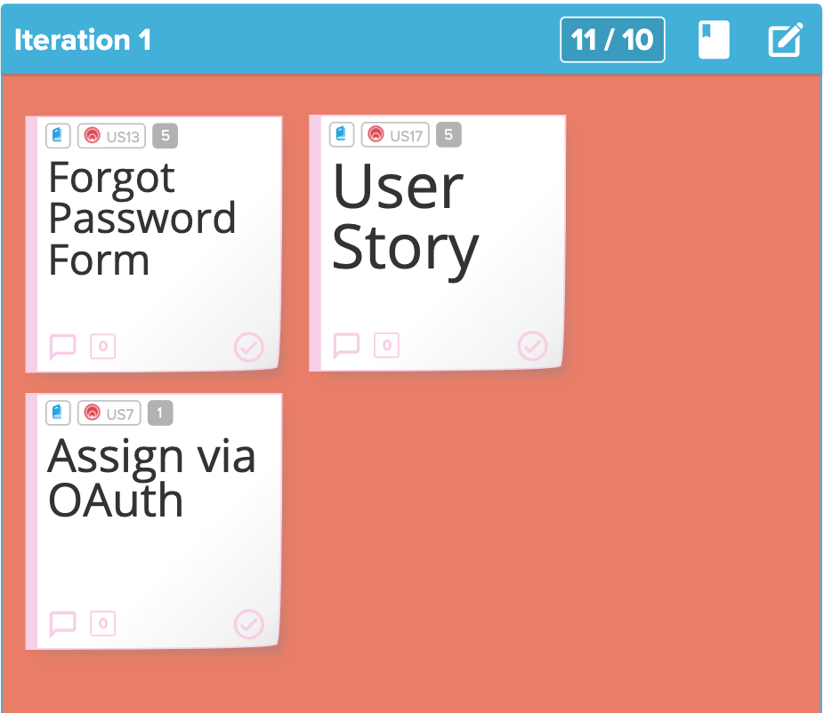 Counting section type in Stormboard